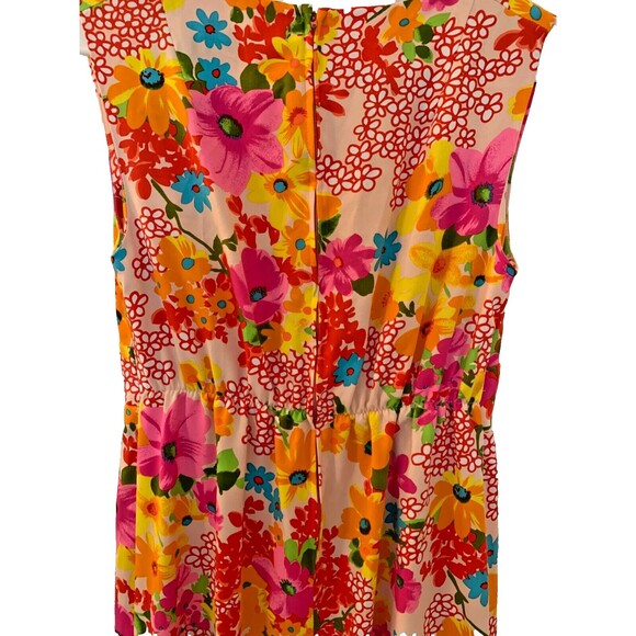 Vintage 60s Sun Fashions Hawaii Floral Dress Size 10 Maxi Mod Retro MINT - Picture 15 of 16